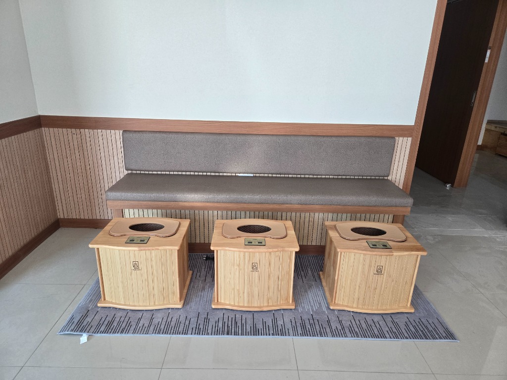 따뜻한 건식 족욕 공간